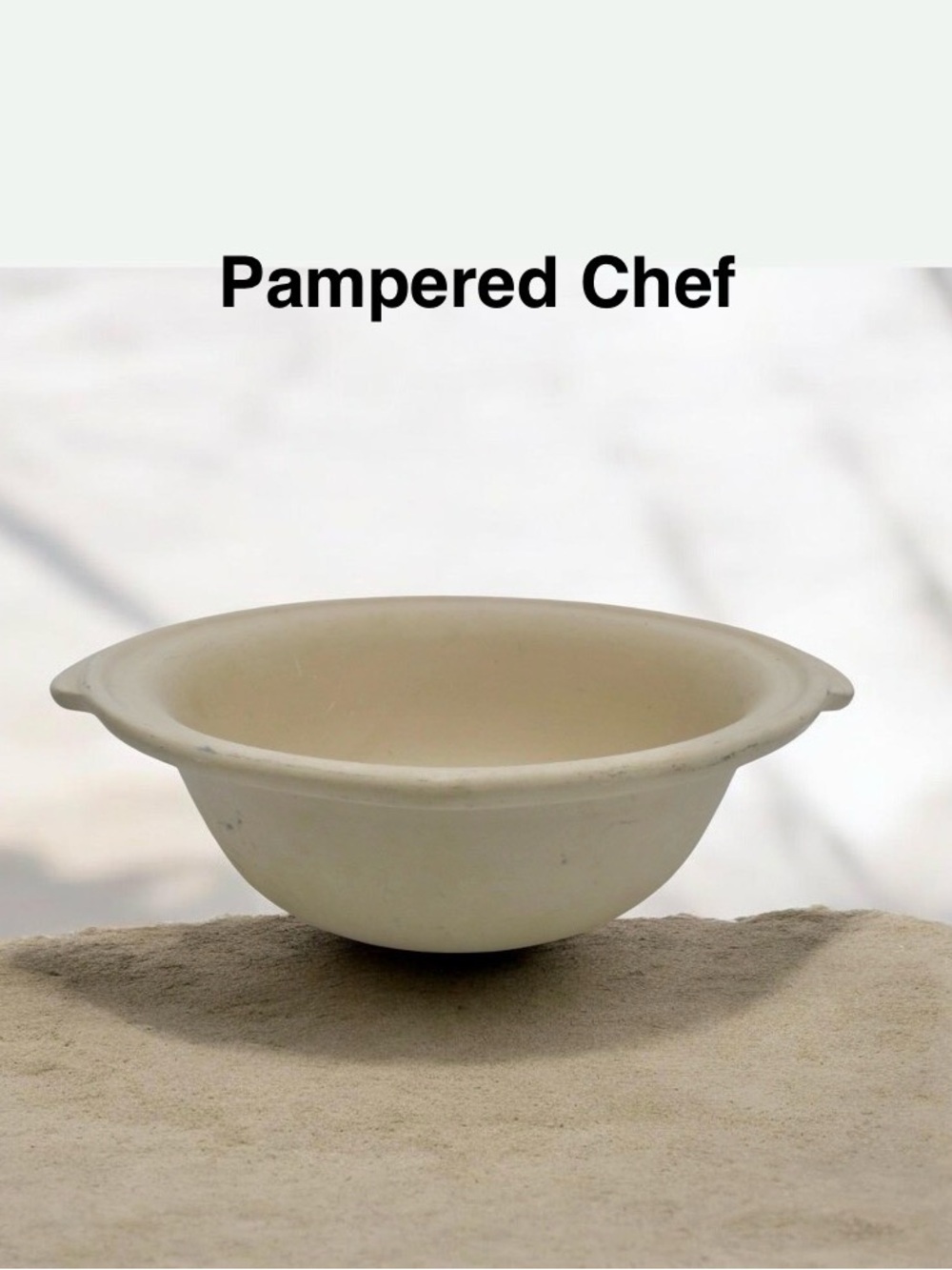 THE PAMPERED CHEF STONEWARE LARGE 12 inch bowl